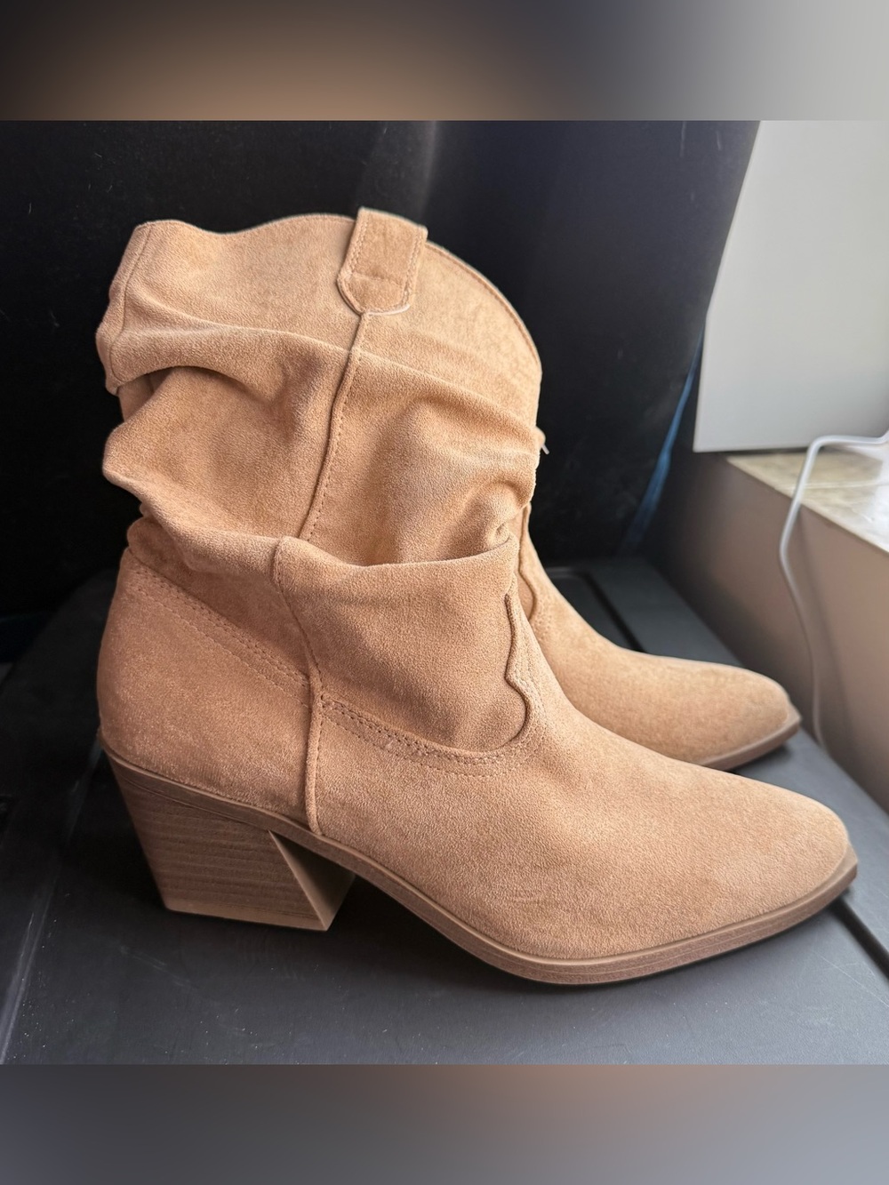 Time and Tru Women's Western Slouch Boots